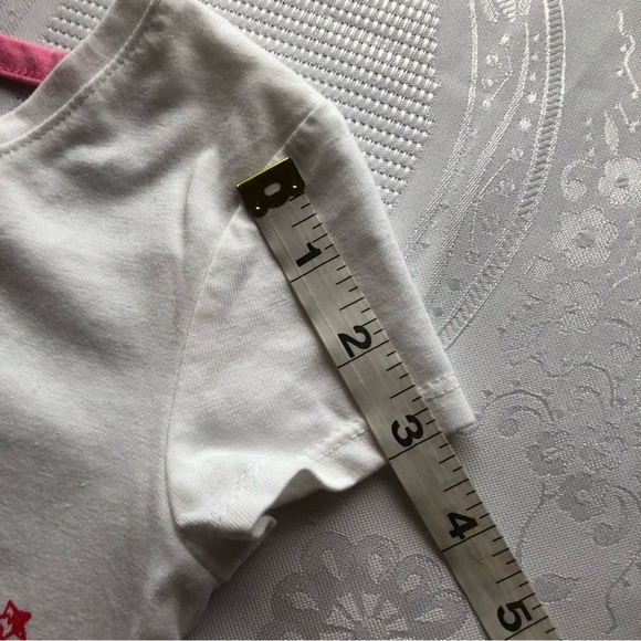 Cynthia Rowley Girls Size S(5-6) White Blouse Back To School Graphics sequenced - Picture 5 of 12